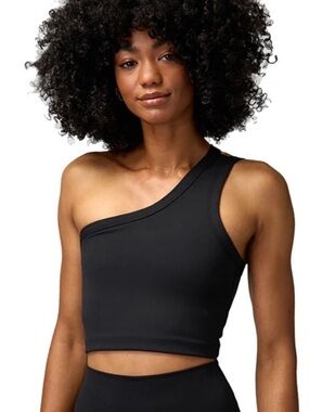 Spiritual Gangster Cruz One Shoulder Crop Top Tank M